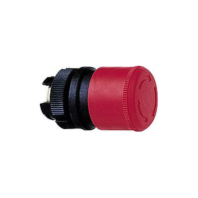 Botón de seguridad Schneider Electric accionado rojo por rotación sin retroiluminación (ZA2BS834)