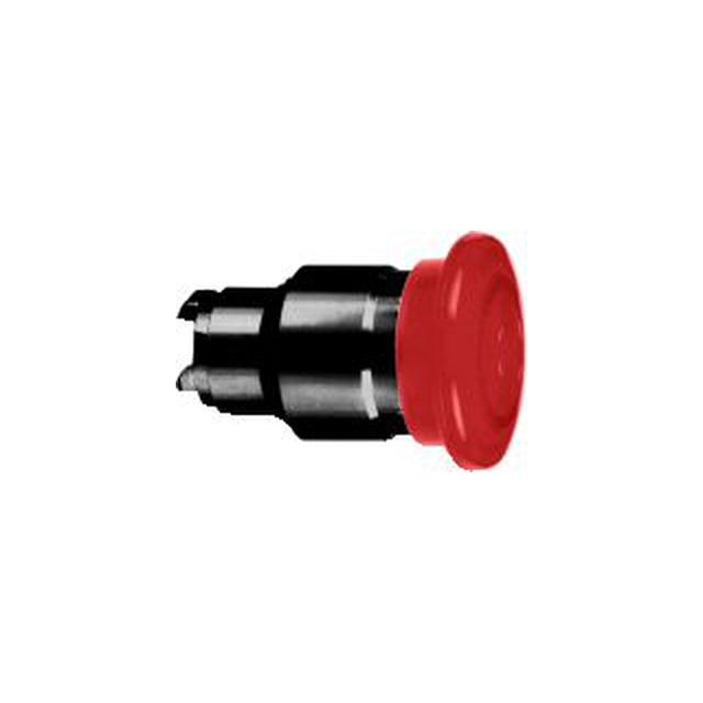 Botón de seguridad Schneider Electric accionado rojo por rotación sin retroiluminación (ZB4BW643)