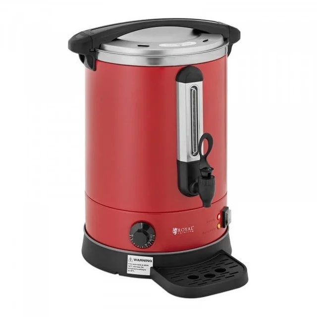 Bouilloire - 13.5 l - 2500 W - égouttoir - rouge ROYAL CATERING 10012463 RC-WBDW14CR