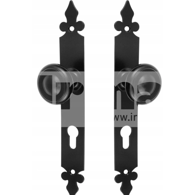 BOUTON - BOUTON DE PORTE ROTATIF LIDIA 72W NOIR XL