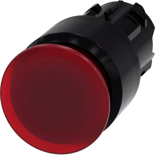 Bouton champignon lumineux Siemens 22mm rond rouge plastique 30mm sans ressort de rappel 3SU1001-1AA20-0AA0