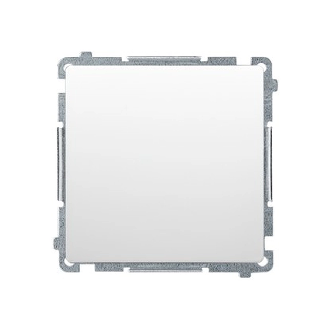 Bouton d'arrêt simple sans pictogramme (module) 10AX, 250V~, bornes à vis, blanc Module de base