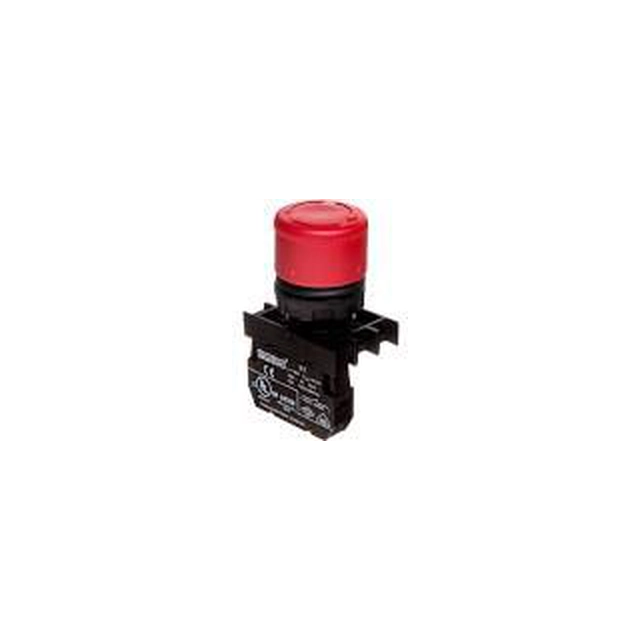 Bouton de sécurité Emas 0Z 1R 30 mm rouge en tournant (T0-B200E30)