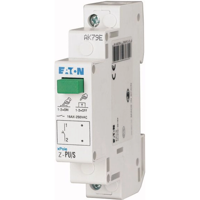 Bouton modulaire Eaton 16A 2R avec voyant Z-PUL230/OO (276299)