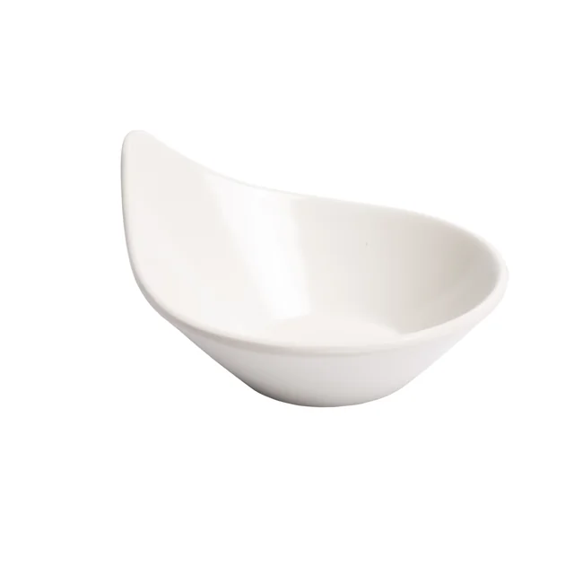 Bowl 10x8 cm white melamine