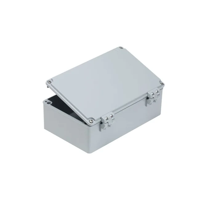 Box 260x160x90mm Verteilerkasten aus Aluminium mit Tür - Scharnieren IP67 IK09