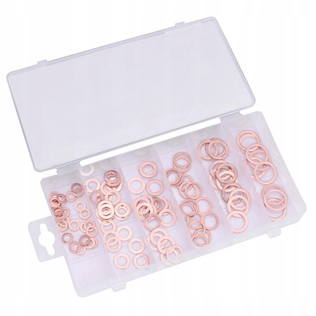 BOX SET OF COPPER WASHERS 110 ELEMENTS!