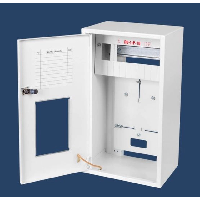 Bracer Surface-mounted, flush-mounted, universal meter cabinet 1-licznikowa 1-fazowy 10 modules IP30 (RU-1-P-10 Z/O)