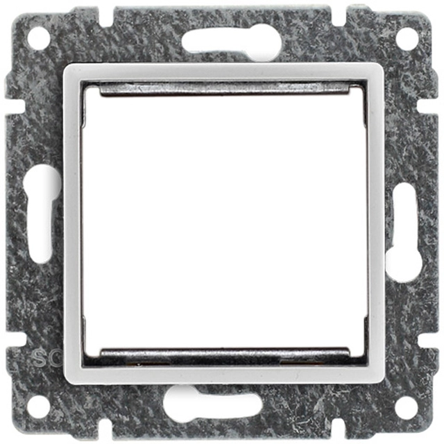 Bracket for installing 45x45 modules with a frame reduction Series: VENA Color: WHITE