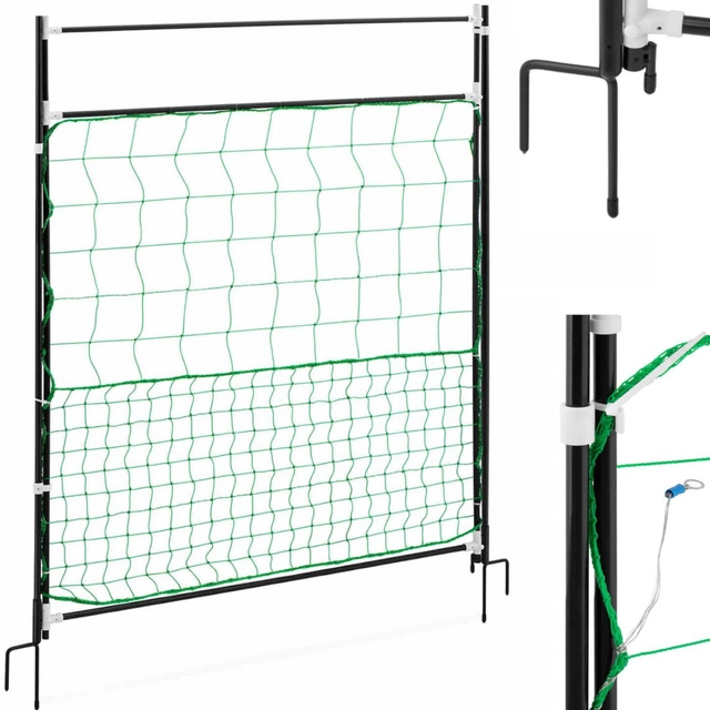 Brána na plot z pletiva pre hydinu sliepok 125 X 86 cm