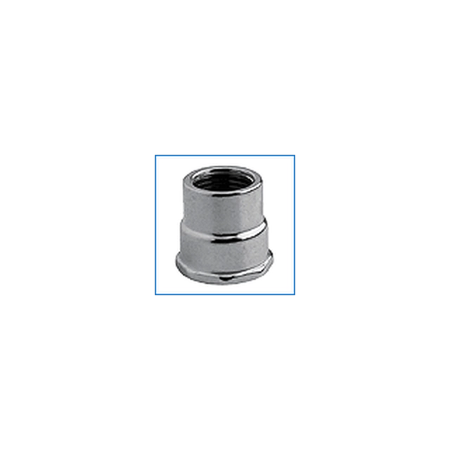 Brass chrome transition coupling, d ,1/2''-3/8'', inside-inside