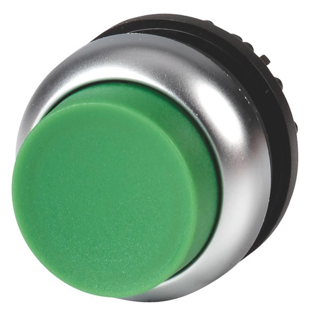 Braukt M22-DH-G zaļa uzlīmējama poga ar atsperi