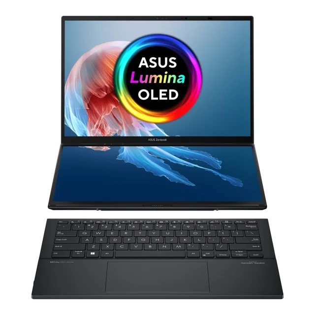 Bærbar Asus ZenBook Duo OLED UX8406MA-PZ255W 14&quot; 32 GB RAM 1 TB SSD Qwerty Spansk Intel Core Ultra 9 185H