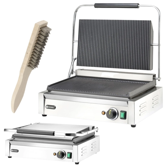 Breiter elektrischer Kontaktgrill Panini Xl 2700W 545 Mm Hendi 263624