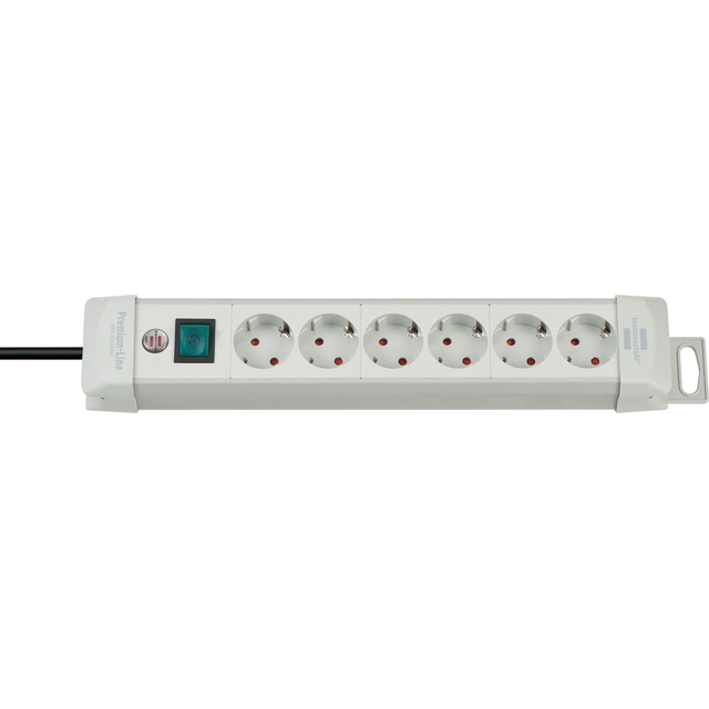 Brennenstuhl Premium-Line power strip 6 sockets 3 m gray (1955560100)