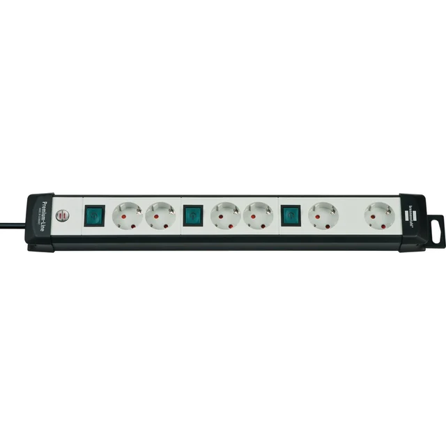 Brennenstuhl Premium-Line power strip 6 sockets 3 m white and black (1951560600)