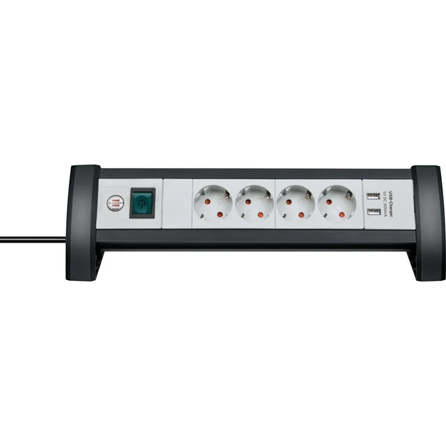 Brennenstuhl Premium-Office-Line power strip 4 sockets 1.8 m black (1156250534)