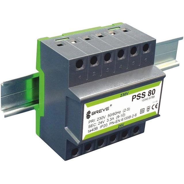 BREVE transformaator PSS 50N 230/24V na sünę (16024-9888)