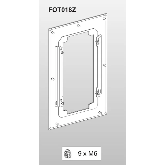 Brida de montaje FOT018Z, de VFAS3-4004PC a VFAS3-4037PC