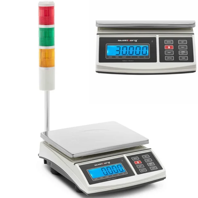 Briefwaage mit LCD-Leuchtsäule 3kg / 1g