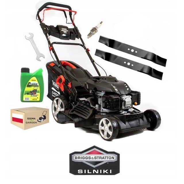 Briggs &amp; Stratton Benzin-Rasenmäher 51cm 161cc Fahren Sie schwarz