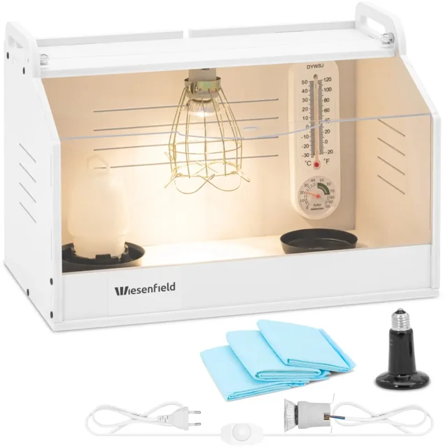 Brooder box for raising chicks up to 36C 48 x 30 x 32 cm