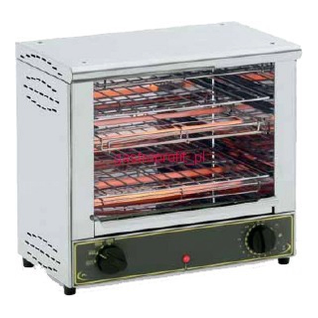 Broodroostergrill voor ovenschotels, kwartsverwarmers Roller Grill BAR 2000