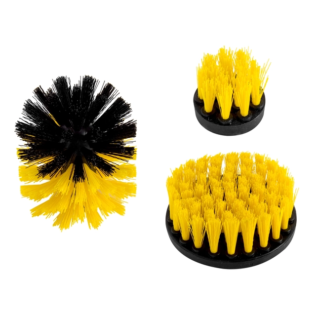 BROSSE DE PERÇAGE POUR LE NETTOYAGE 3szt 1/4