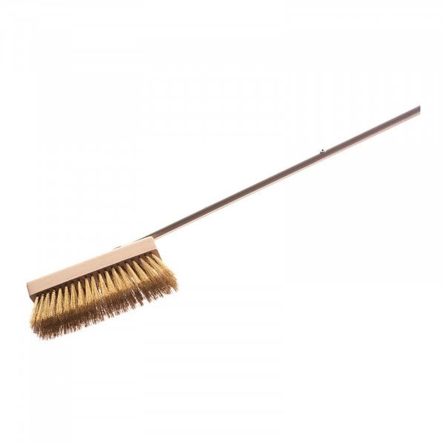 Brosse pour four à pizza - brosse 20 x 6 x 4,6 cm - manche inox 120 cm GI.METAL 10450017 ACF-SP/120