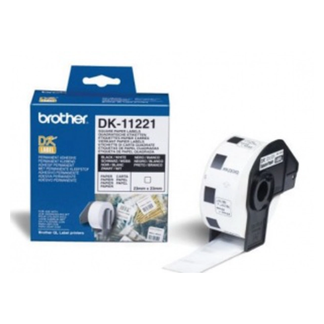 BROTHER paper labels, continuous roll white size 62mm x 30.48m for QL printers