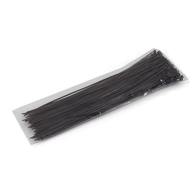 Brown plastic cable tie - length 30 cm and width 0.25 cm - 100 pcs