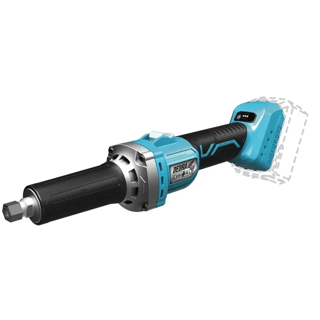 BRUSHLESS CORDLESS STRAIGHT GRINDER, DEDRA SAS+ALL DED7165