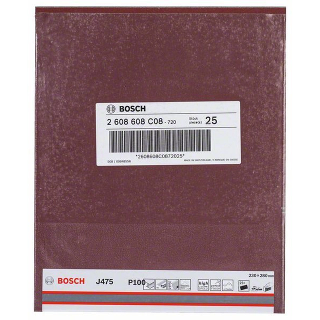 Brúsny papier BOSCH J475 230x280 mm,100