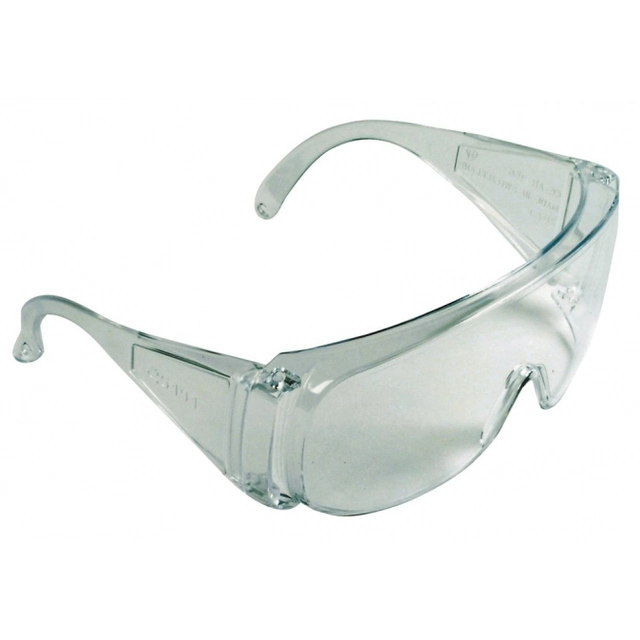 Brýle CERVA BASIC celoplastové ochranné zesílené bočnice vhodné pro návštěvníky čiré