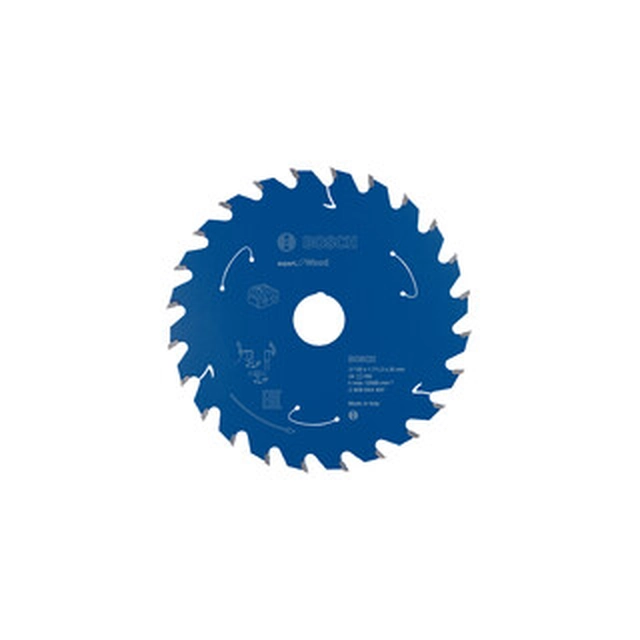 Brzeszczot piły tarczowej Bosch 120 x 20 mm | liczba zębów: 24 db | szerokość cięcia: 1,7 mm