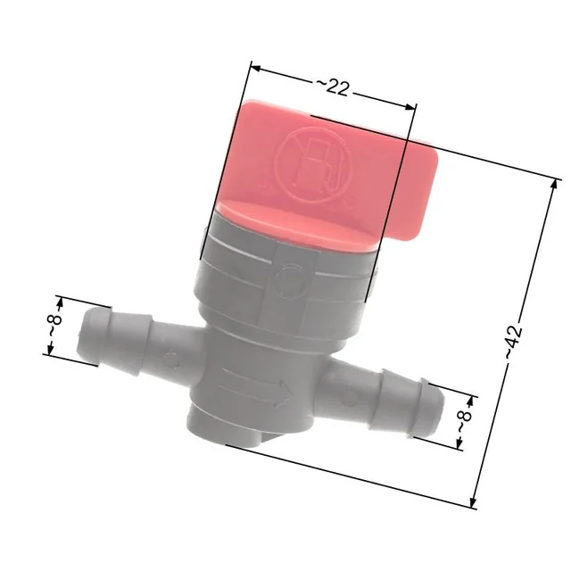 B&S Bränsleventil 1/4 Inch Flöde stängt 494768 493960 Nz617