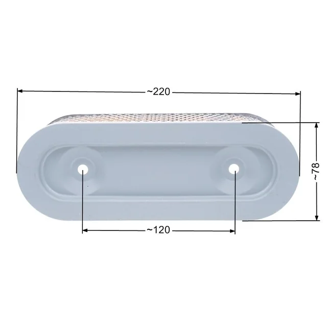 B&S gaisa filtrs ovāls 7-11 ZS horizontālā apakšējā vārsta vārpsta 8R02-16