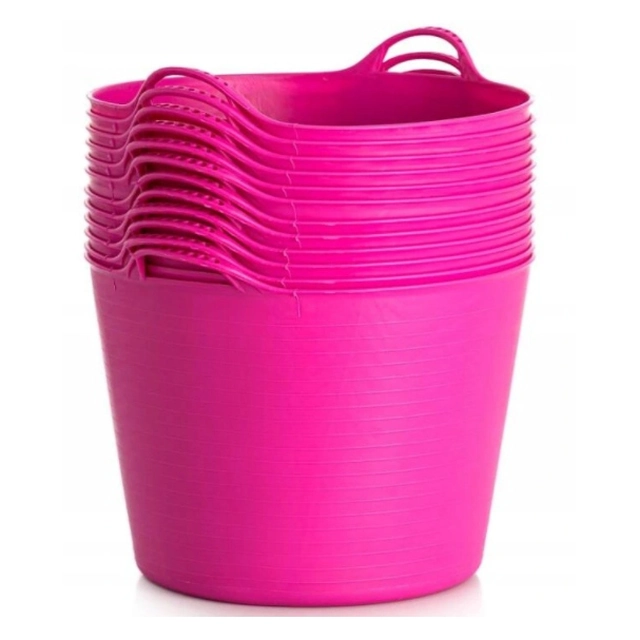 BUCKET CONTAINER FLEXI BASKET 42L FUCHSIA