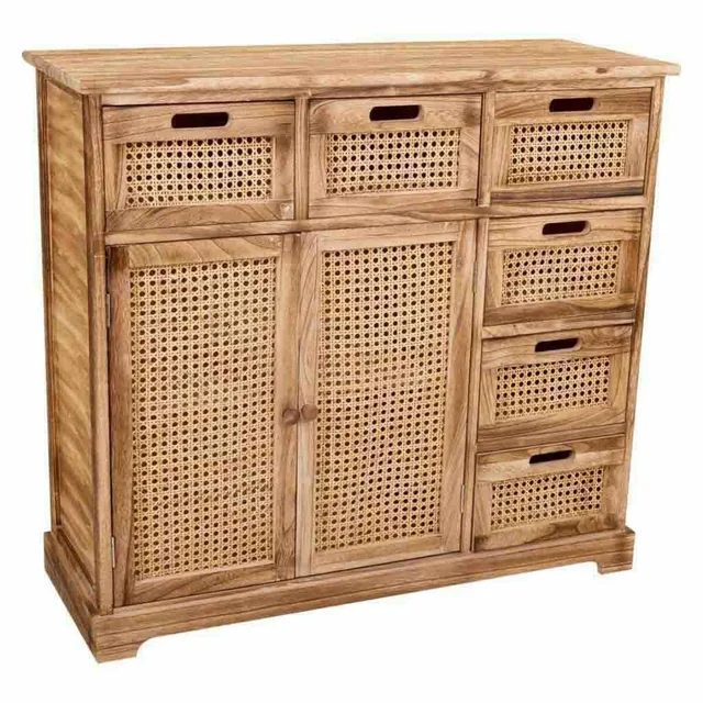 Buffet Alexandra House Living en bois de Paulownia 33 x 78 x 86 cm