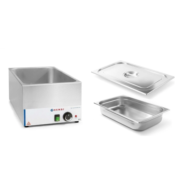 Buffet Bain-Marie Électrique Avec Récipient et Couvercle Hendi 238905