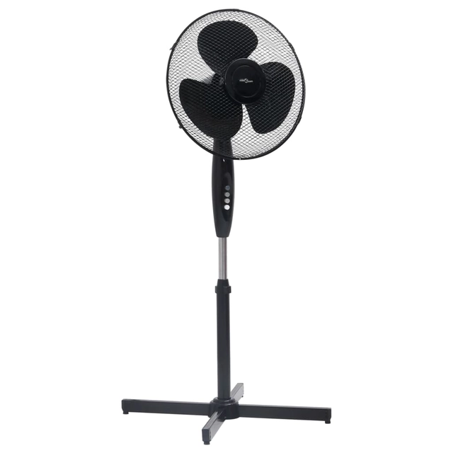 Built-in fan, black, 40cm in diameter, 120cm