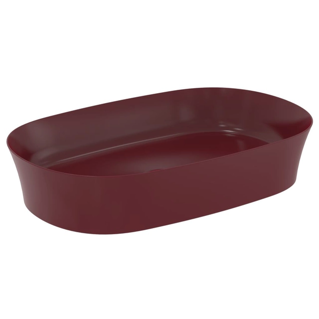 Built-in washbasin Ideal Standard Ipalyss, oval, 380x600 mm, Pomegranate without overflow
