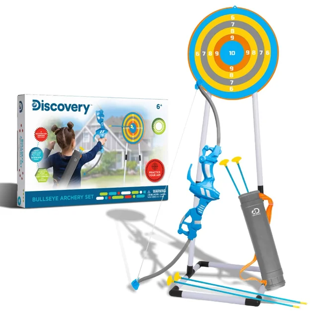 Bullseye Boogschietset com lâmpada led para te enriquecer - incluindo 4 pijlen en 1 boog - pijlkoker met riem - 1 boog voor kinderen