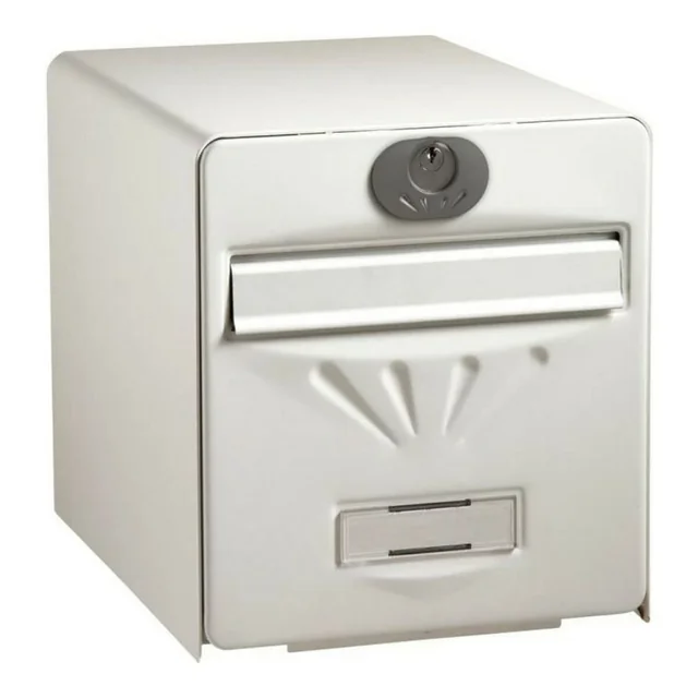 Burg-Wachter mailbox White Stainless steel Glass galvanized steel 36,5 x 28 x 31 cm