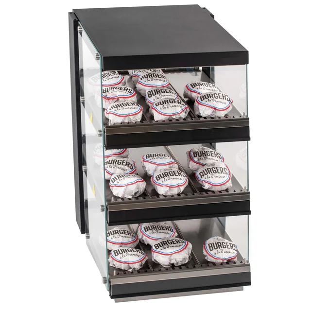 Burger warmer | warming display | three shelves | 1,47 kW | 550x739x952 mm | RQBIN553