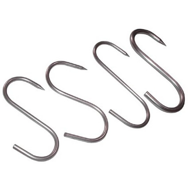 butcher hook 140/5 stainless steel (5pcs)