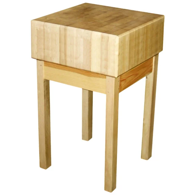 Butcher's Block 50x50x85 Beech Wood Redfox 00001560