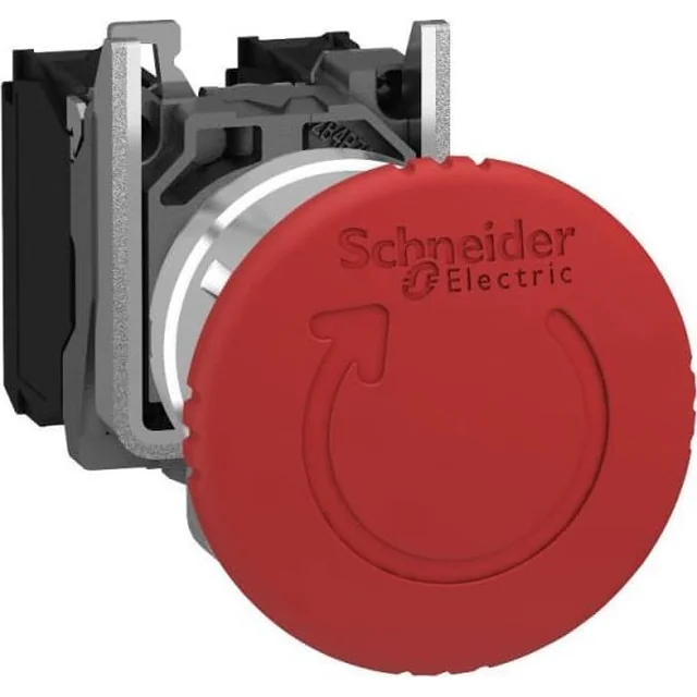 Buton de siguranță Schneider Electric 22mm 1Z 2R IP66 rotind XB4BS84441