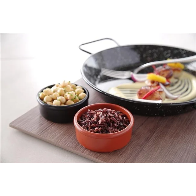 Butter and sauce bowl, black, set 3 pcs.