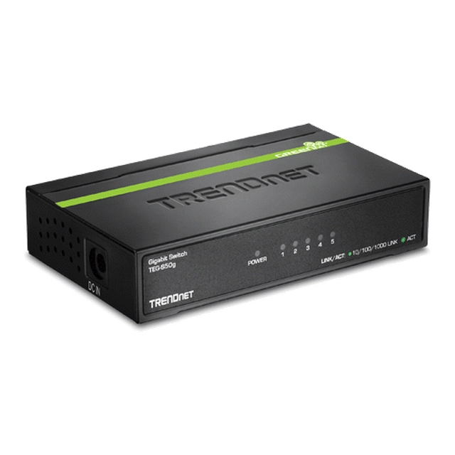 Byt GREENnet 5 Gigabit-portar - TRENDnet TEG-S50G